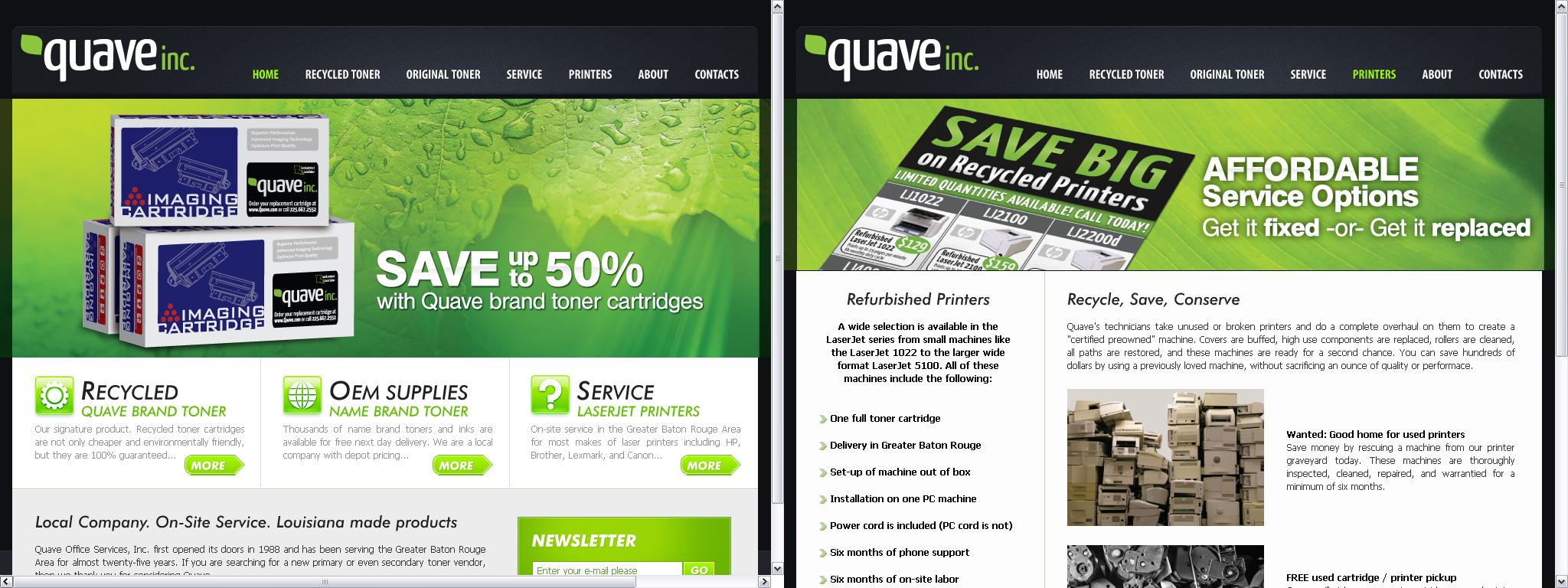 Toner Website Design