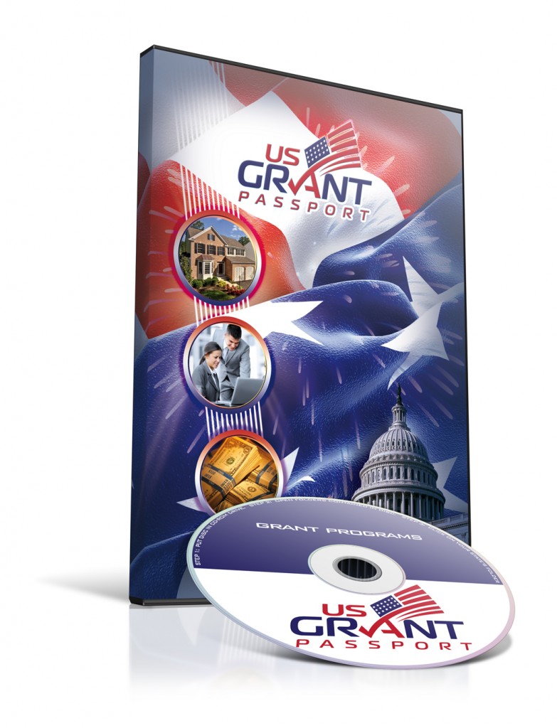 DVD - CD American Flag Cover - Grant Company CD - DVD cover design for us grant information