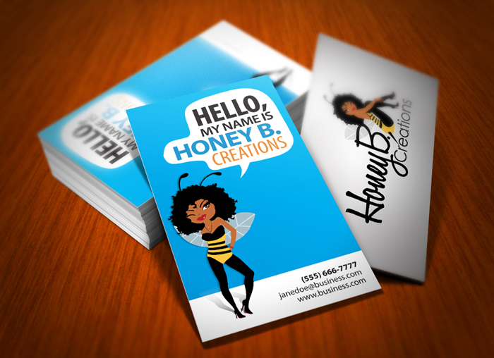 Business card design for fashion designer