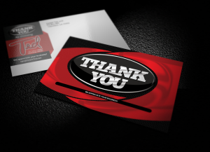 Thank You Postcard Design Marketing for a small capet cleaning business