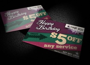 Custom Postcard Design Salon Hair Salon postcard design